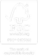 FSC logo, certification for responsible forestry. Website: fsc.org. License number: FSC C175366.